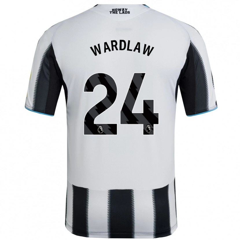 Danxen Dames Charlotte Wardlaw #24 Zwart Wit Thuisshirt Thuistenue 2025/26 T-Shirt