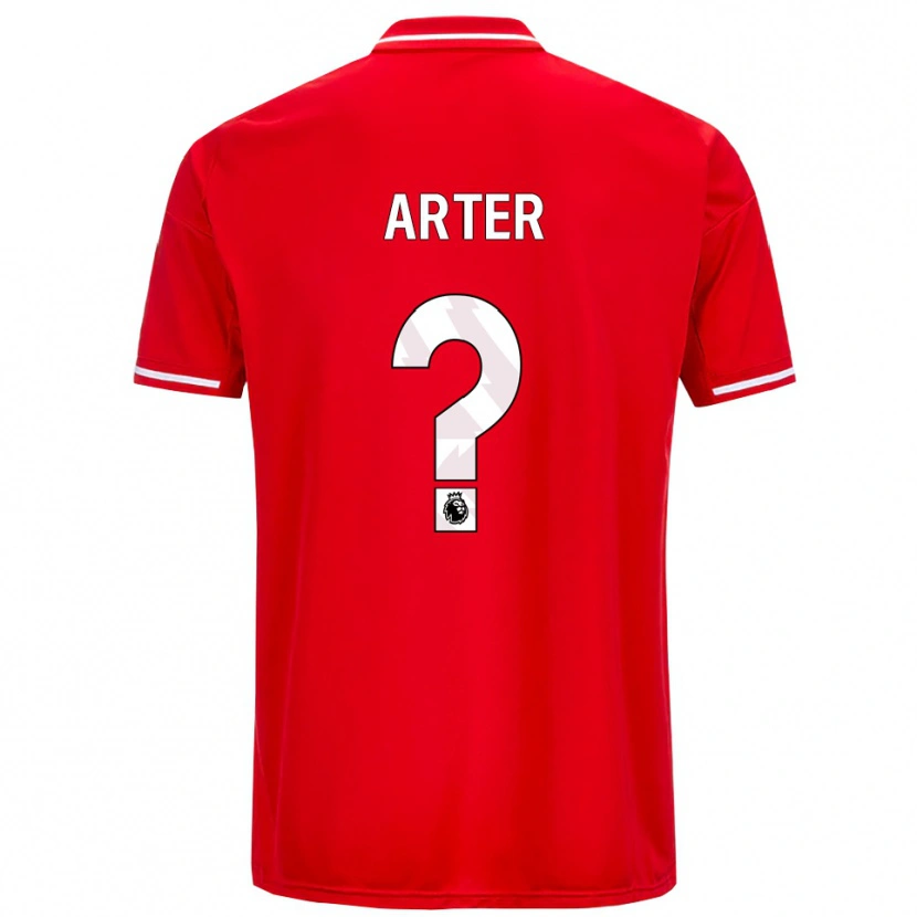 Danxen Dames Harry Arter #0 Rood Wit Thuisshirt Thuistenue 2025/26 T-Shirt