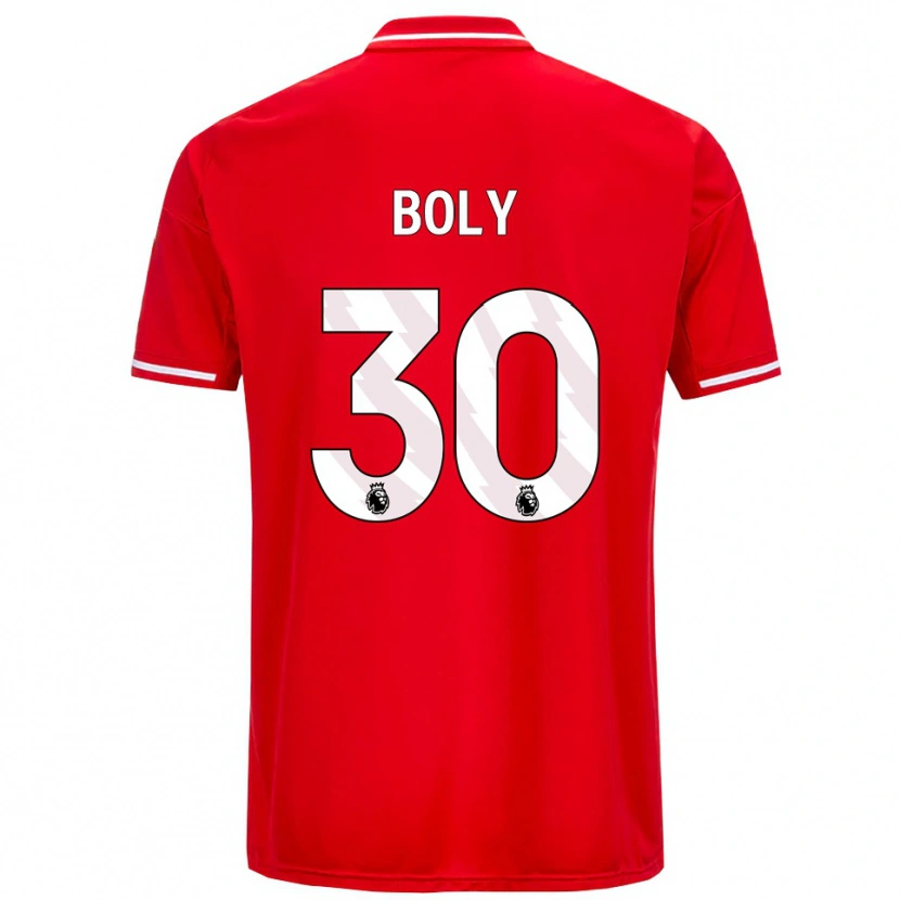 Danxen Dames Willy Boly #30 Rood Wit Thuisshirt Thuistenue 2025/26 T-Shirt