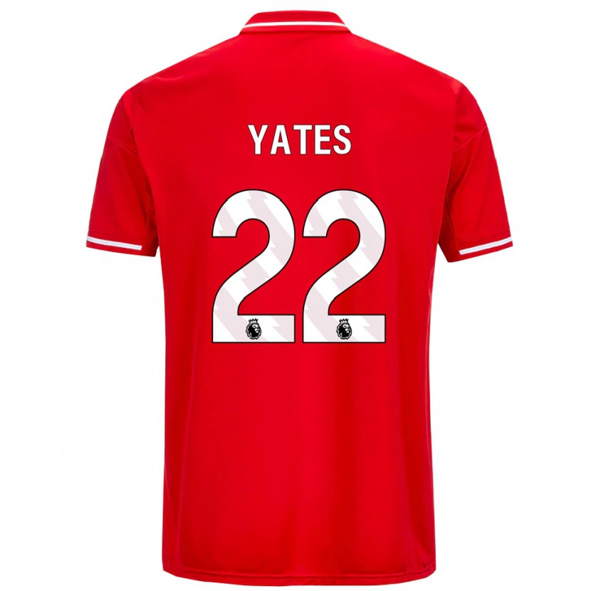 Danxen Dames Ryan Yates #22 Rood Wit Thuisshirt Thuistenue 2025/26 T-Shirt