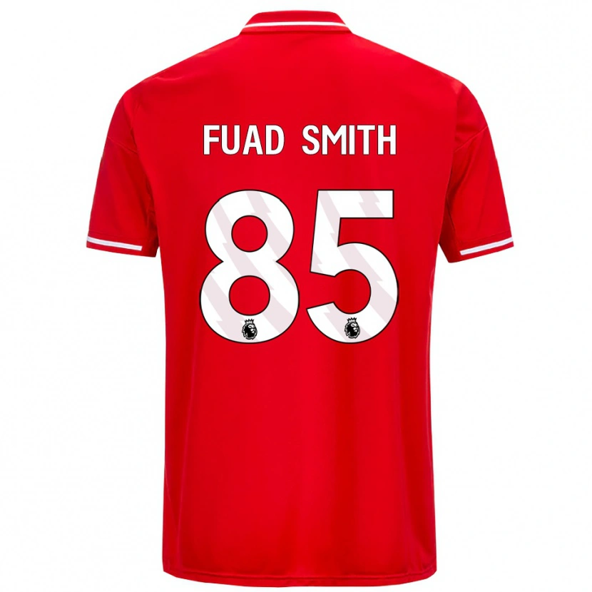 Danxen Dames Fuad Smith #85 Rood Wit Thuisshirt Thuistenue 2025/26 T-Shirt