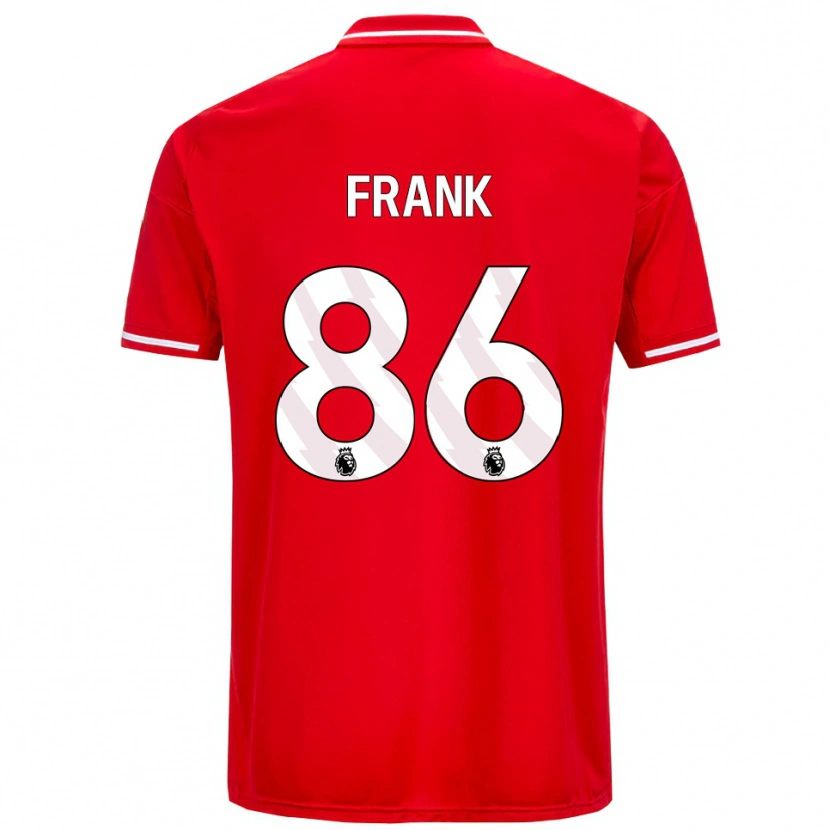 Danxen Dames Frank Djamna #86 Rood Wit Thuisshirt Thuistenue 2025/26 T-Shirt