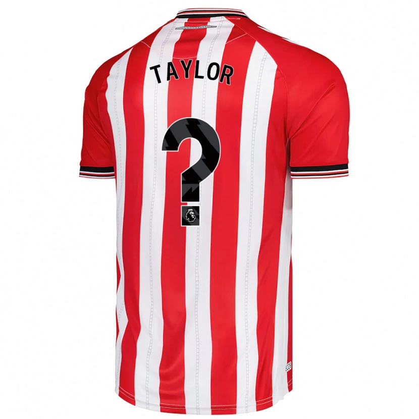 Danxen Dames Lucas Taylor #0 Rood Wit Thuisshirt Thuistenue 2025/26 T-Shirt
