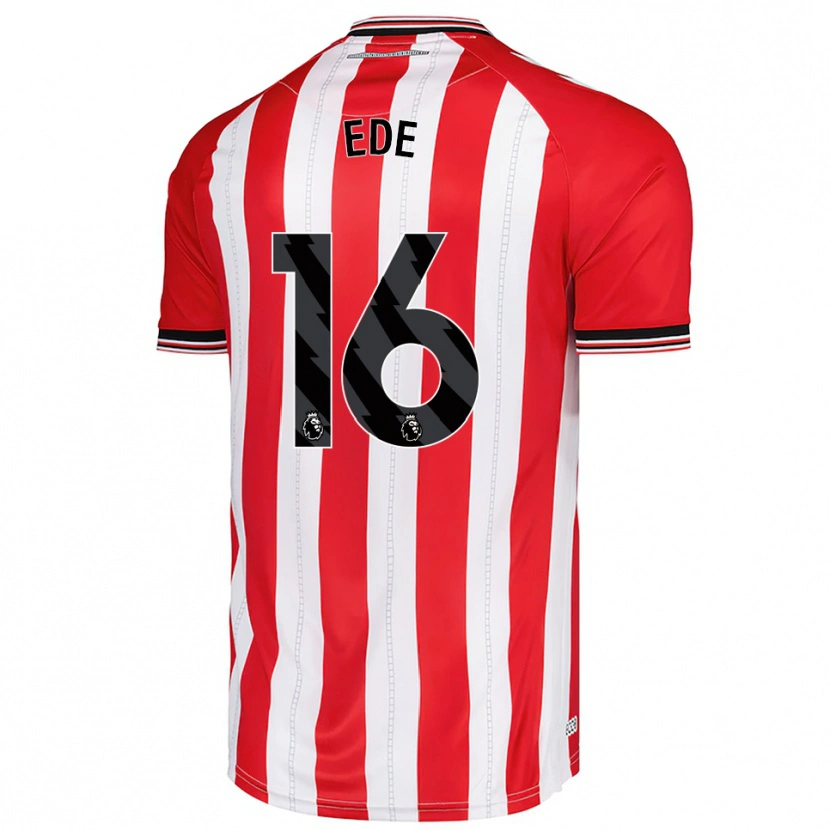 Danxen Dames Grace Ede #16 Rood Wit Thuisshirt Thuistenue 2025/26 T-Shirt