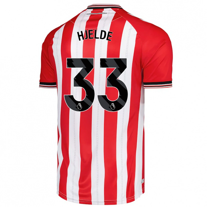 Danxen Dames Leo Fuhr Hjelde #33 Rood Wit Thuisshirt Thuistenue 2025/26 T-Shirt