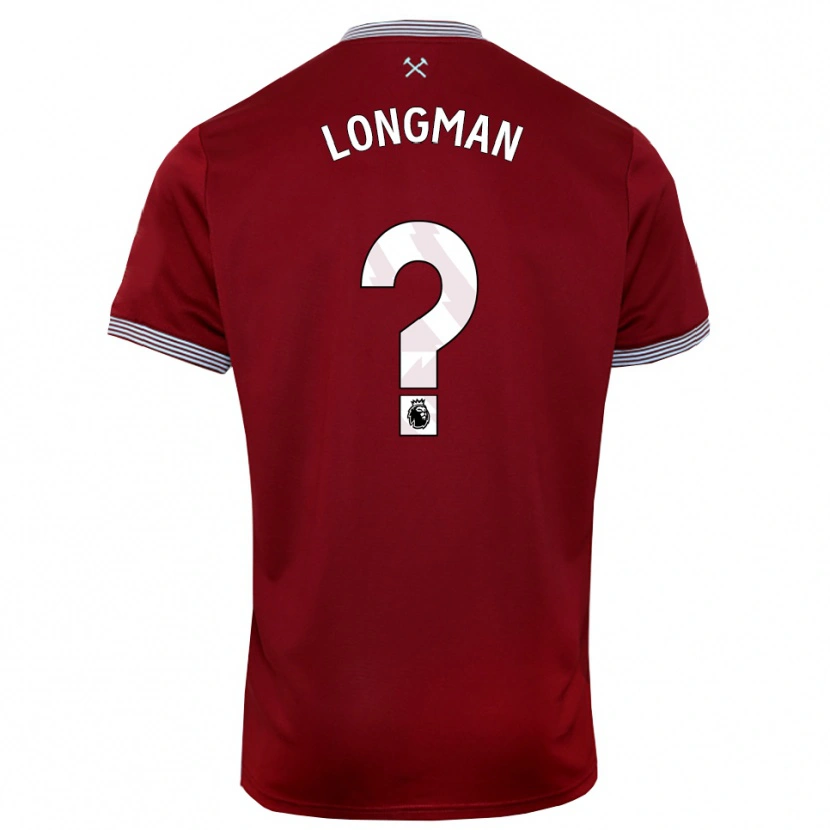 Danxen Dames Jude Longman #0 Bourgondisch Wit Thuisshirt Thuistenue 2025/26 T-Shirt