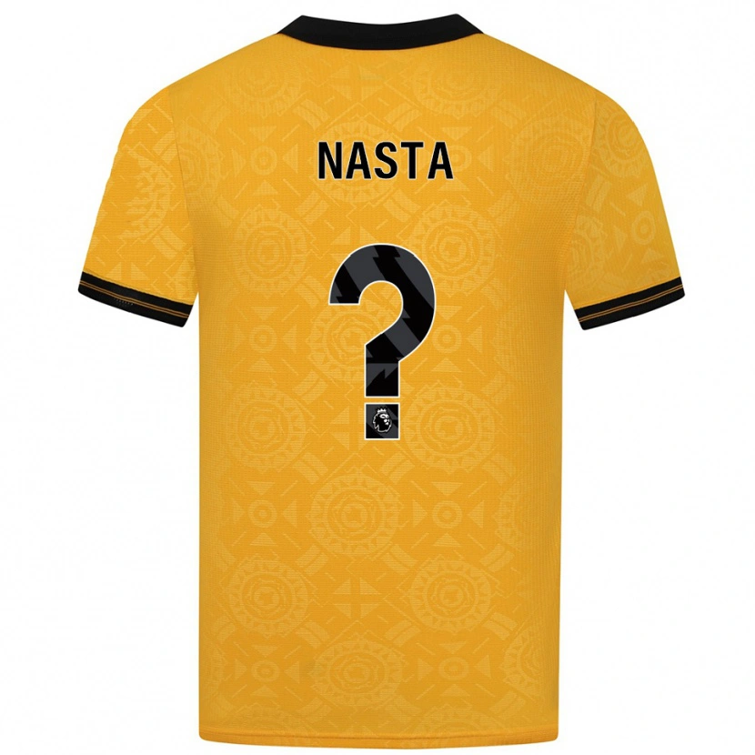 Danxen Dames Arthur Nasta #0 Geel Zwart Thuisshirt Thuistenue 2025/26 T-Shirt