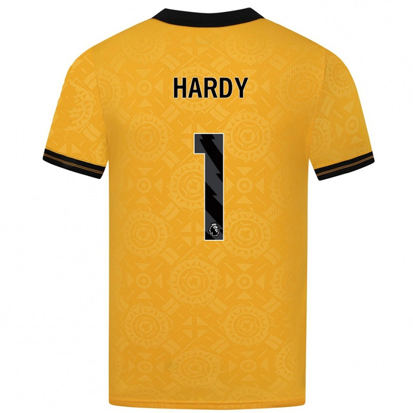 Danxen Dames George Hardy #1 Geel Zwart Thuisshirt Thuistenue 2025/26 T-Shirt
