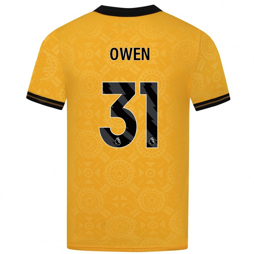 Danxen Dames Skye Owen #31 Geel Zwart Thuisshirt Thuistenue 2025/26 T-Shirt