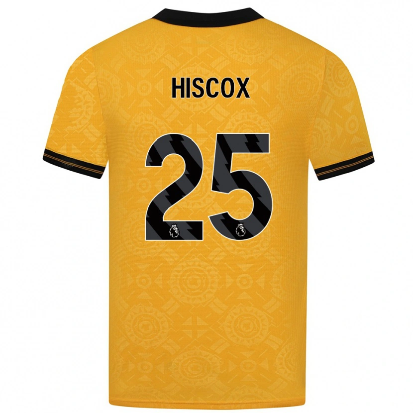 Danxen Dames Amelia Hiscox #25 Geel Zwart Thuisshirt Thuistenue 2025/26 T-Shirt