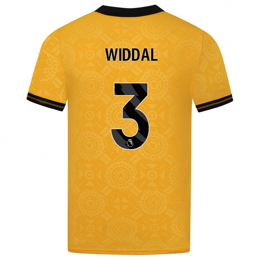 Danxen Dames Natalie Widdal #3 Geel Zwart Thuisshirt Thuistenue 2025/26 T-Shirt