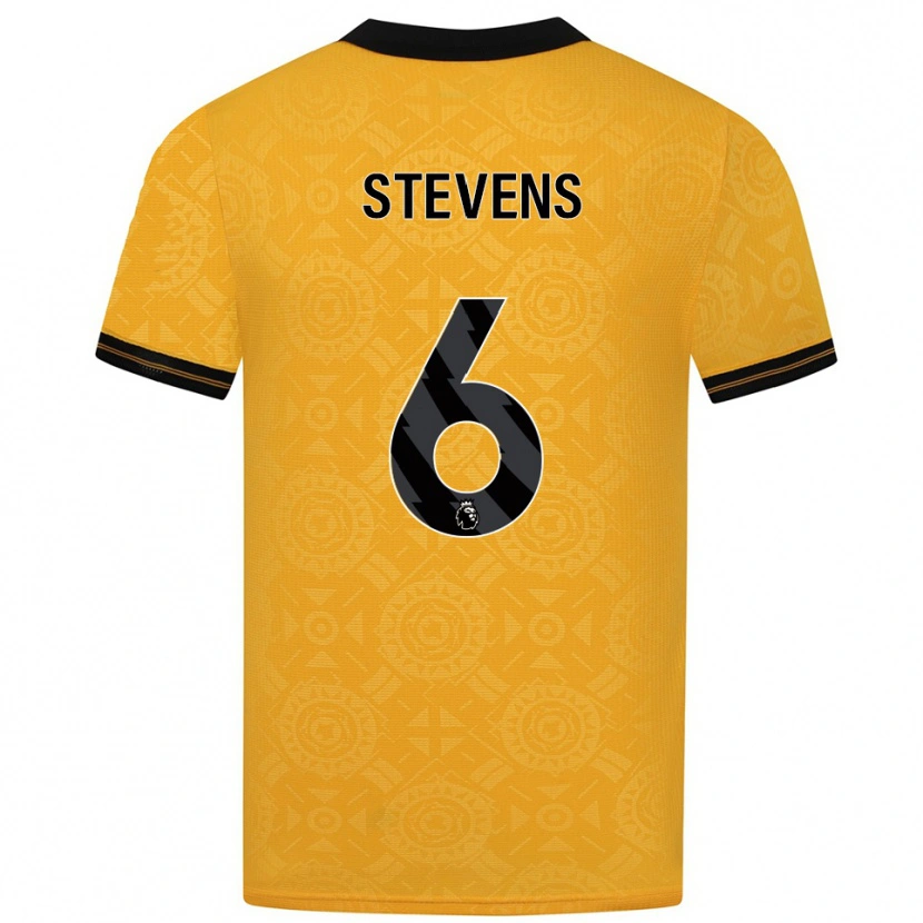 Danxen Dames Mason Stevens #6 Geel Zwart Thuisshirt Thuistenue 2025/26 T-Shirt