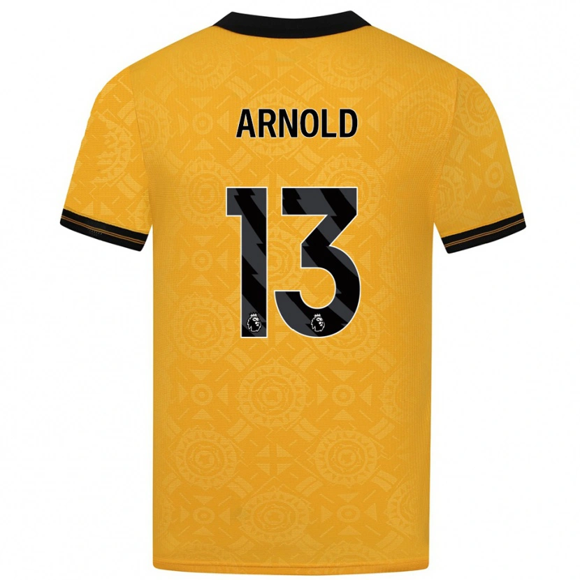 Danxen Dames Alfie Arnold #13 Geel Zwart Thuisshirt Thuistenue 2025/26 T-Shirt