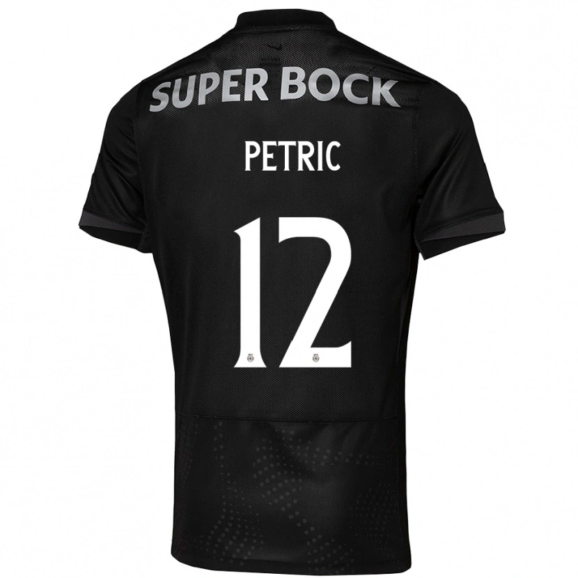 Danxen Dames Luka Petric #12 Zwart Wit Uitshirt Uittenue 2025/26 T-Shirt
