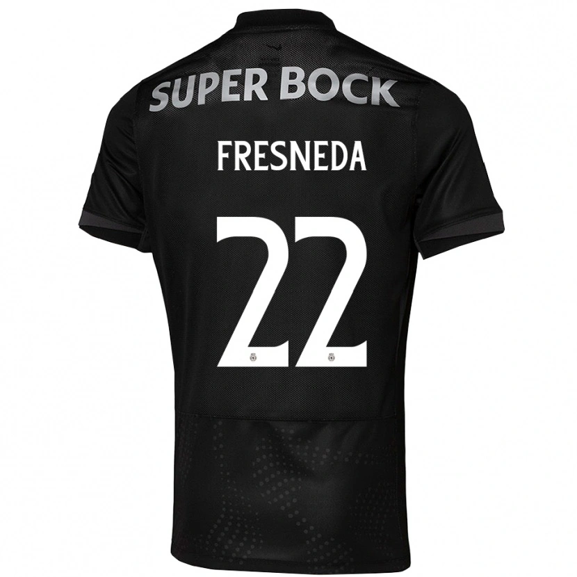 Danxen Dames Iván Fresneda #22 Zwart Wit Uitshirt Uittenue 2025/26 T-Shirt