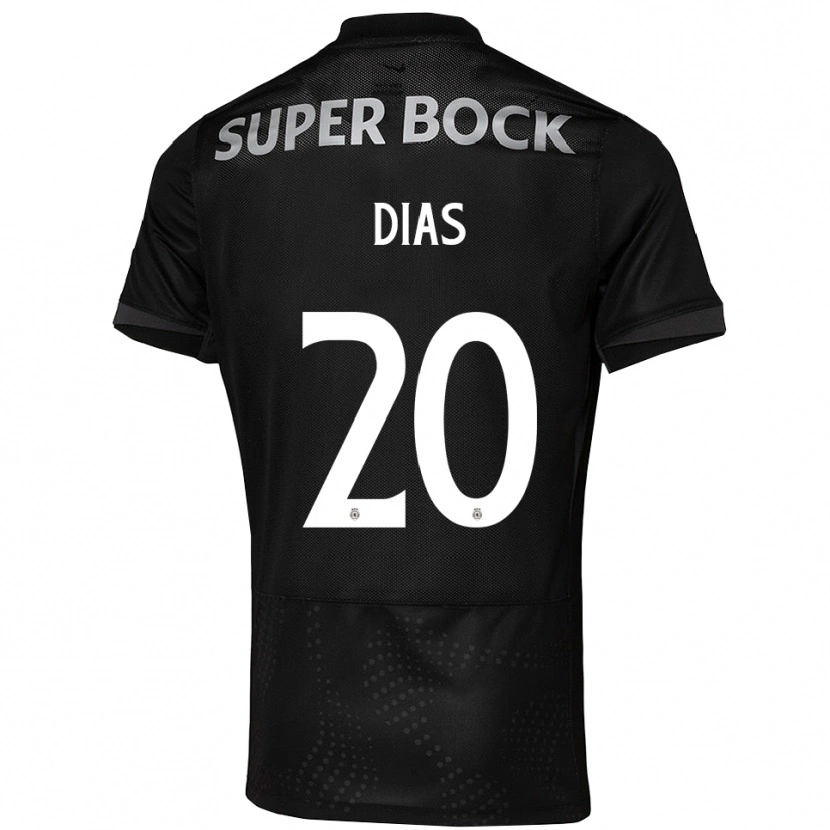 Danxen Dames Lucas Dias #20 Zwart Wit Uitshirt Uittenue 2025/26 T-Shirt