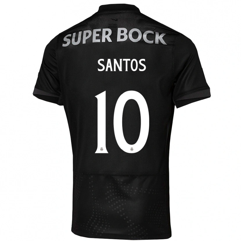 Danxen Dames Gui Santos #10 Zwart Wit Uitshirt Uittenue 2025/26 T-Shirt