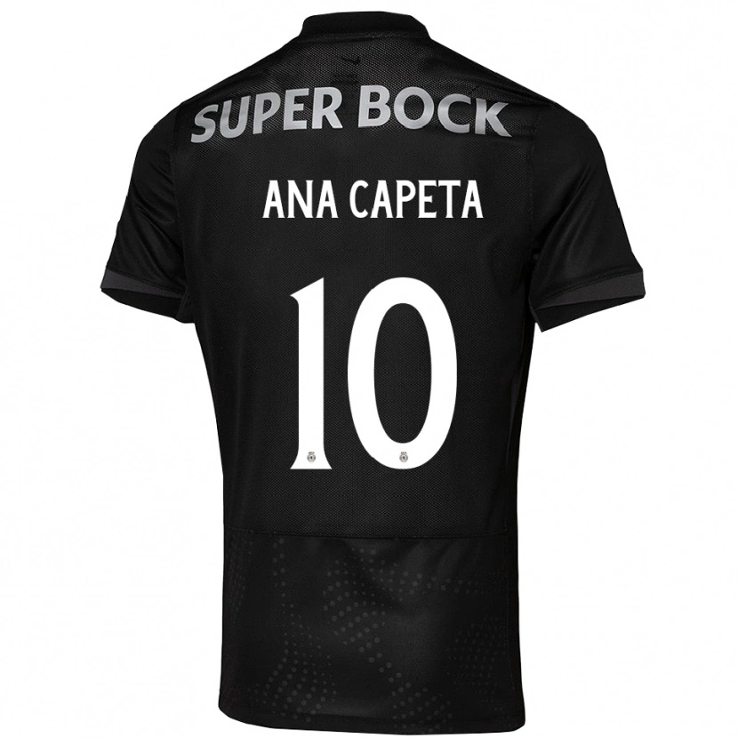Danxen Dames Ana Capeta #10 Zwart Wit Uitshirt Uittenue 2025/26 T-Shirt