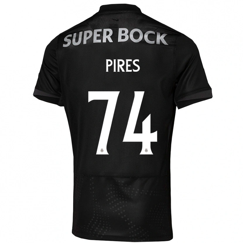 Danxen Dames Guilherme Pires #74 Zwart Wit Uitshirt Uittenue 2025/26 T-Shirt