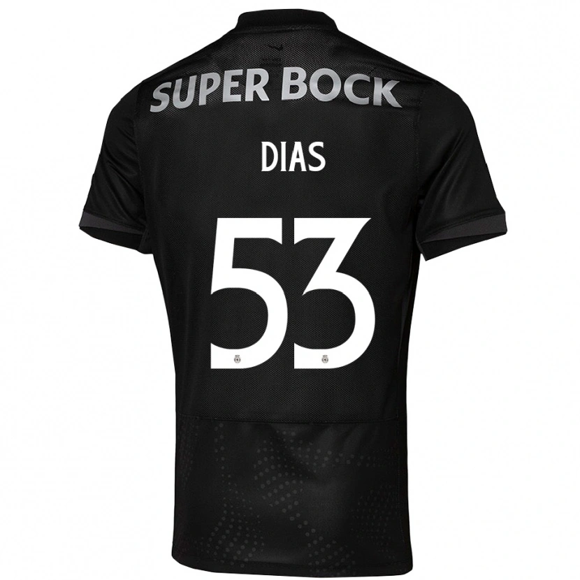 Danxen Dames Rodrigo Dias #53 Zwart Wit Uitshirt Uittenue 2025/26 T-Shirt