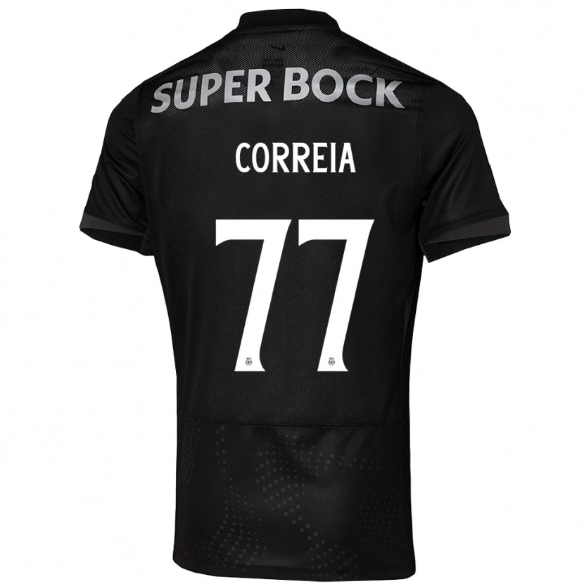 Danxen Dames Alícia Correia #77 Zwart Wit Uitshirt Uittenue 2025/26 T-Shirt