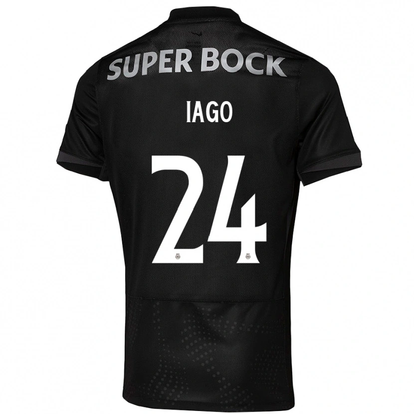 Danxen Dames Paulo Iago #24 Zwart Wit Uitshirt Uittenue 2025/26 T-Shirt