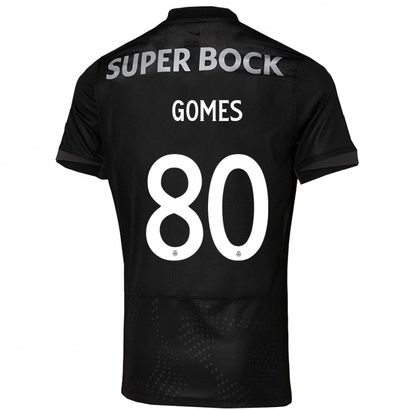 Danxen Dames Luís Gomes #80 Zwart Wit Uitshirt Uittenue 2025/26 T-Shirt