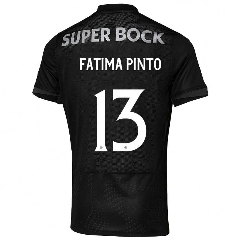 Danxen Dames Fátima Alexandra Figueira Pinto #13 Zwart Wit Uitshirt Uittenue 2025/26 T-Shirt