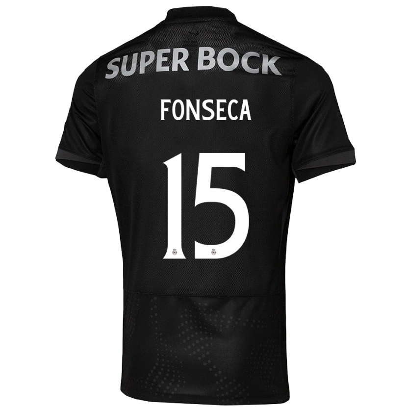 Danxen Dames Beatriz Fonseca #15 Zwart Wit Uitshirt Uittenue 2025/26 T-Shirt