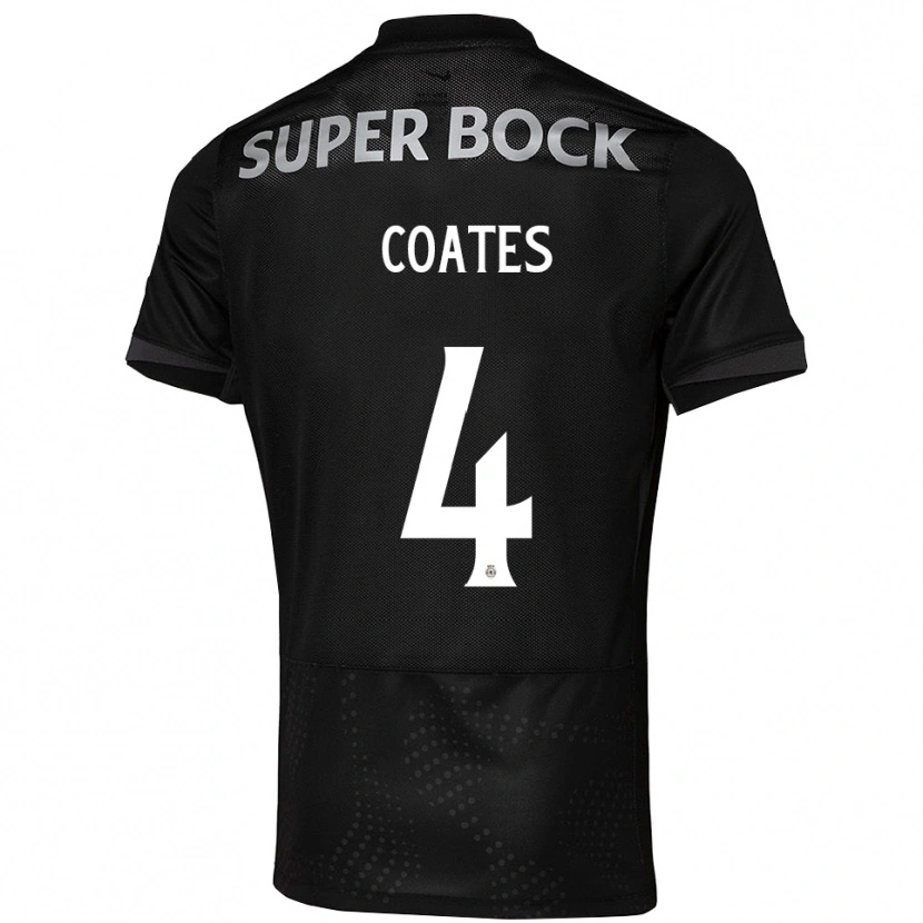 Danxen Dames Sebastian Coates #4 Zwart Wit Uitshirt Uittenue 2025/26 T-Shirt