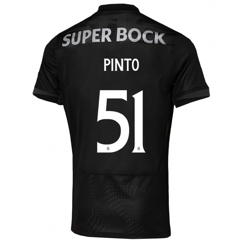 Danxen Dames Diogo Pinto #51 Zwart Wit Uitshirt Uittenue 2025/26 T-Shirt