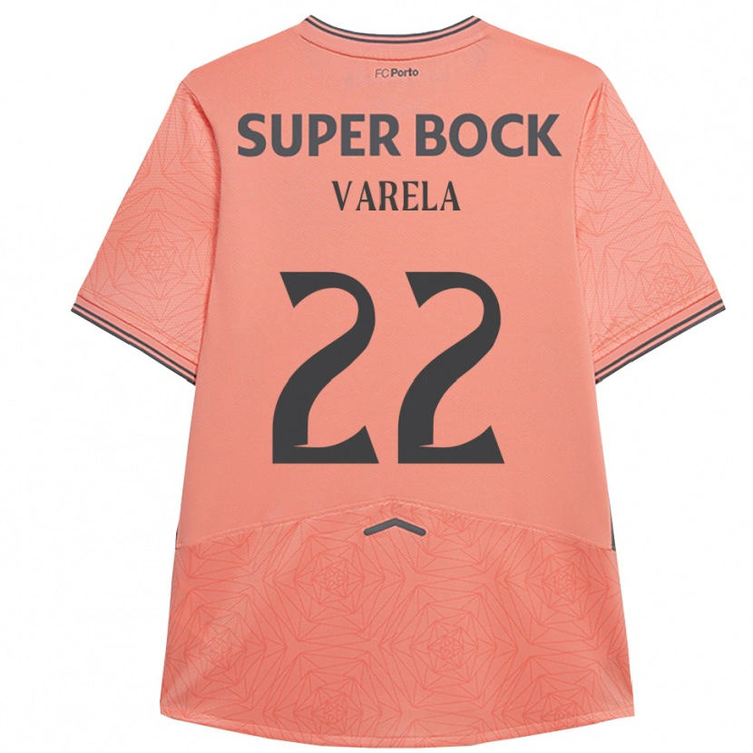 Danxen Dames Alan Varela #22 Roze Marineblauw Uitshirt Uittenue 2025/26 T-Shirt