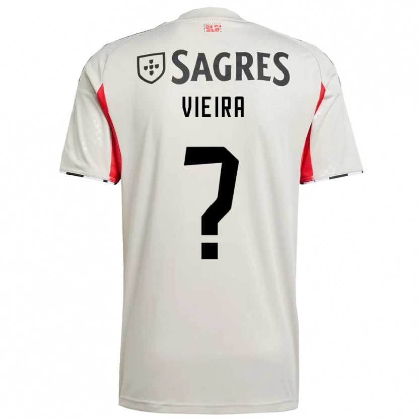 Danxen Dames Miguel Vieira #0 Gebroken Wit Rood Uitshirt Uittenue 2025/26 T-Shirt
