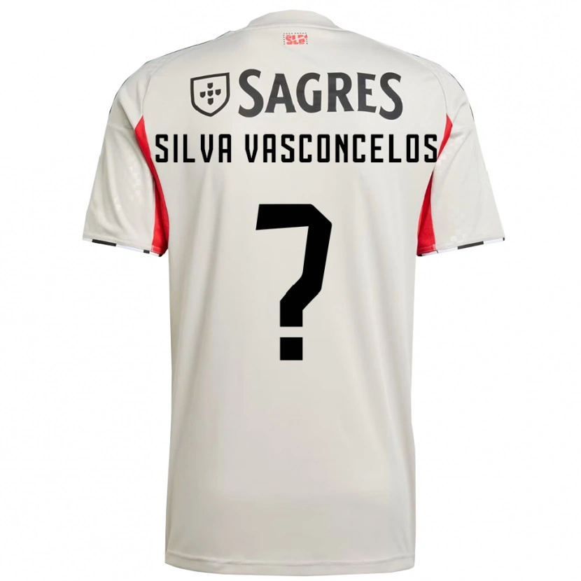 Danxen Dames Martim Silva Vasconcelos #0 Gebroken Wit Rood Uitshirt Uittenue 2025/26 T-Shirt
