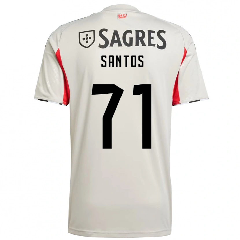 Danxen Dames Leandro Santos #71 Gebroken Wit Rood Uitshirt Uittenue 2025/26 T-Shirt
