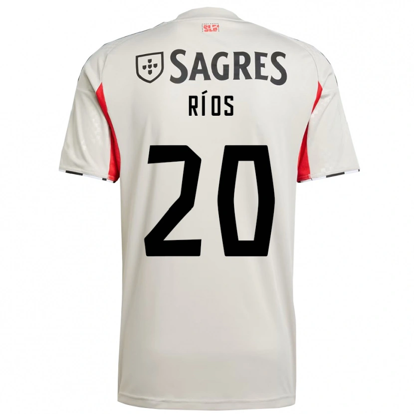 Danxen Dames Richard Ríos #20 Gebroken Wit Rood Uitshirt Uittenue 2025/26 T-Shirt
