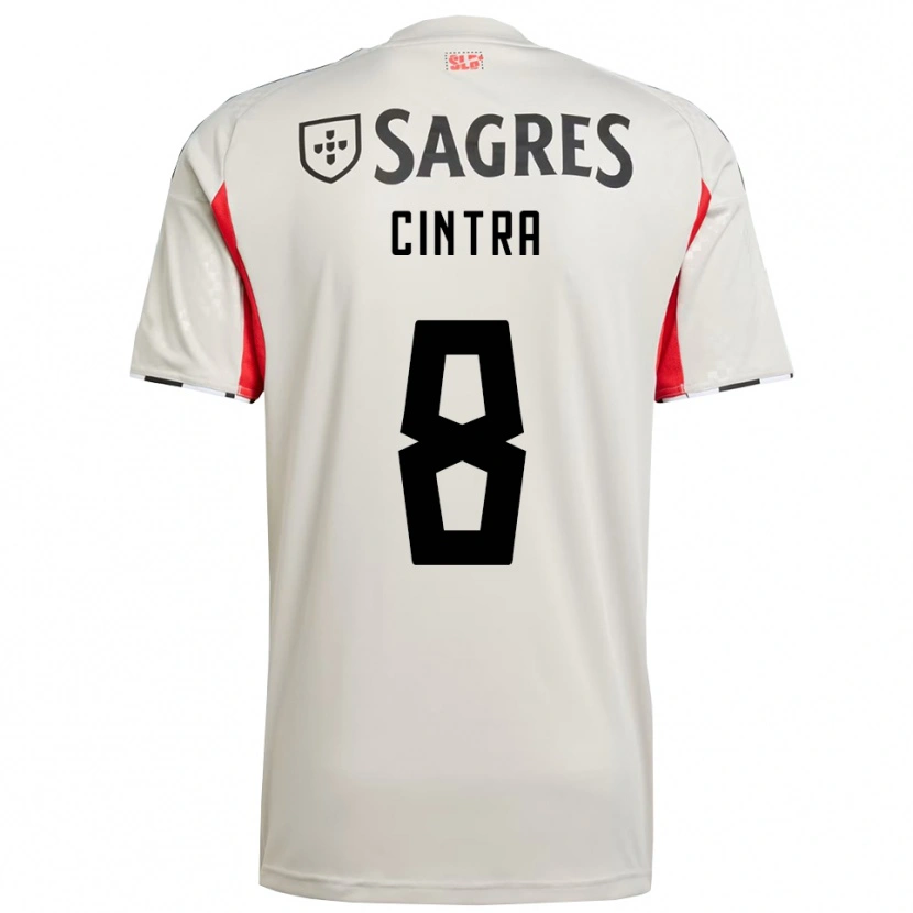 Danxen Dames Marta Cintra #8 Gebroken Wit Rood Uitshirt Uittenue 2025/26 T-Shirt