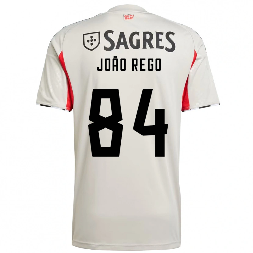 Danxen Dames João Rego #84 Gebroken Wit Rood Uitshirt Uittenue 2025/26 T-Shirt