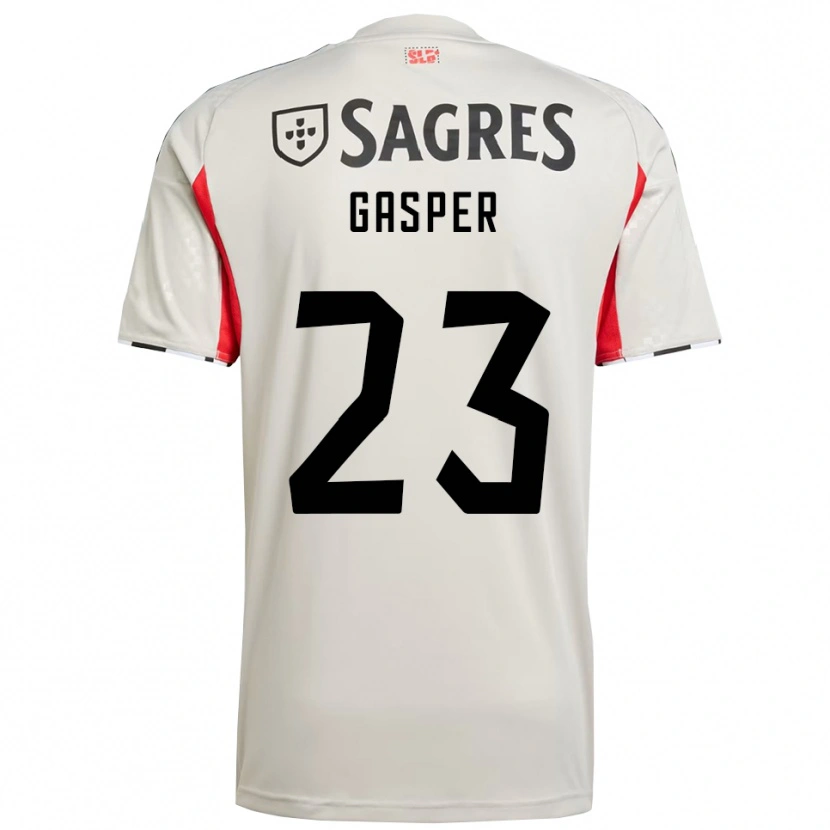 Danxen Dames Anna Gasper #23 Gebroken Wit Rood Uitshirt Uittenue 2025/26 T-Shirt