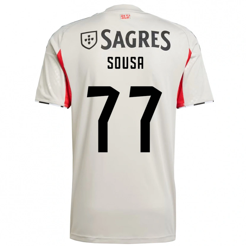 Danxen Dames Gerson Sousa #77 Gebroken Wit Rood Uitshirt Uittenue 2025/26 T-Shirt