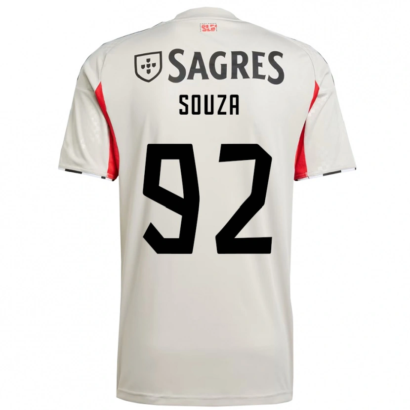 Danxen Dames Pedro Souza #92 Gebroken Wit Rood Uitshirt Uittenue 2025/26 T-Shirt