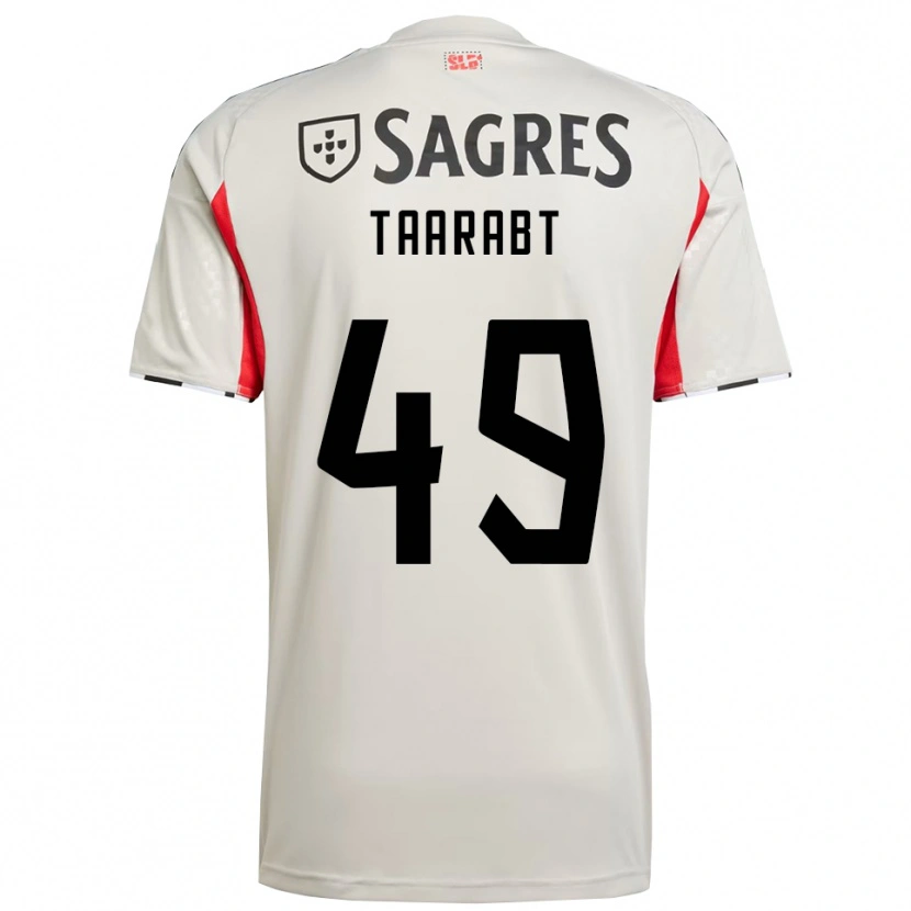 Danxen Dames Adel Taarabt #49 Gebroken Wit Rood Uitshirt Uittenue 2025/26 T-Shirt