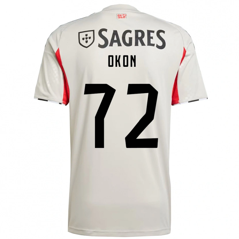 Danxen Dames Paul Okon #72 Gebroken Wit Rood Uitshirt Uittenue 2025/26 T-Shirt