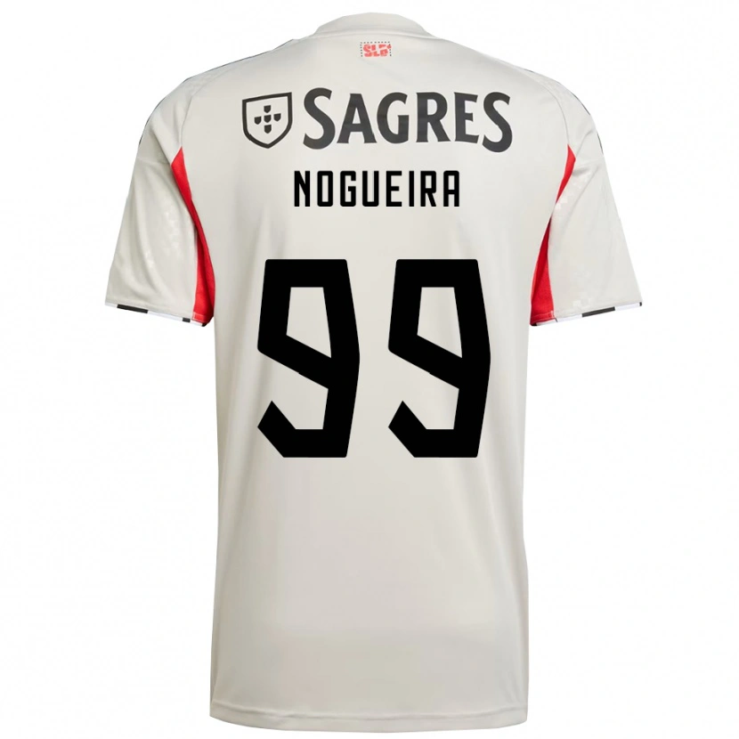 Danxen Dames Beatriz Nogueira #99 Gebroken Wit Rood Uitshirt Uittenue 2025/26 T-Shirt