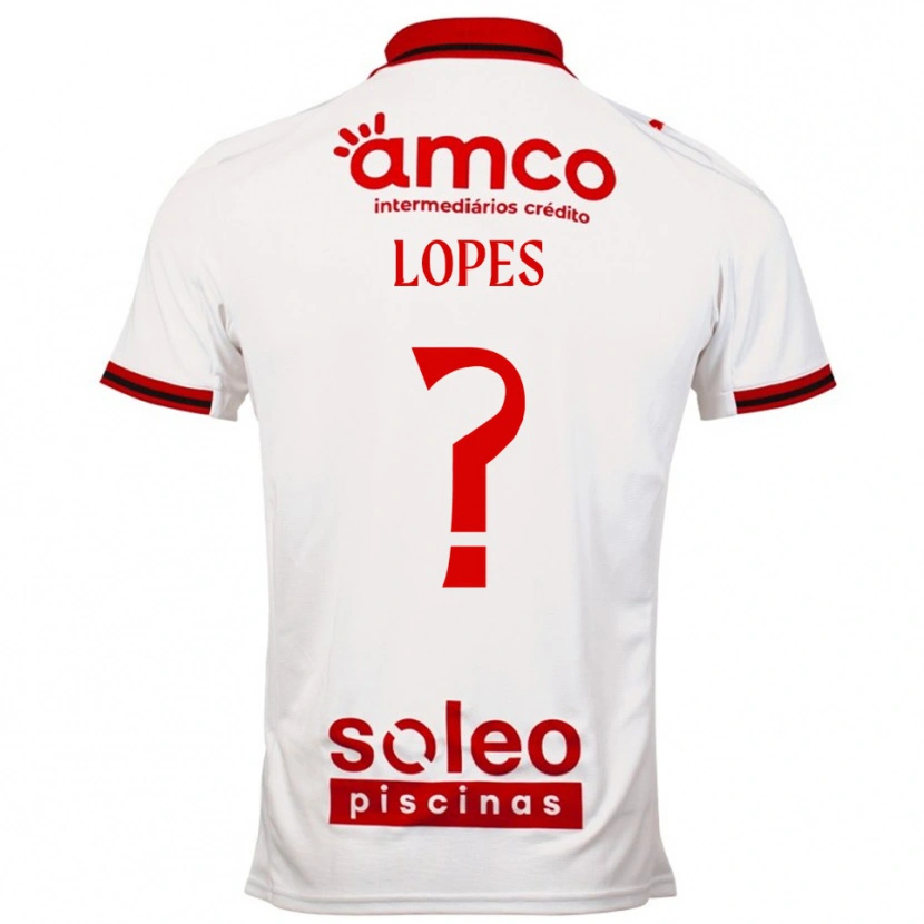 Danxen Dames Ivo Lopes #0 Wit Rood Uitshirt Uittenue 2025/26 T-Shirt