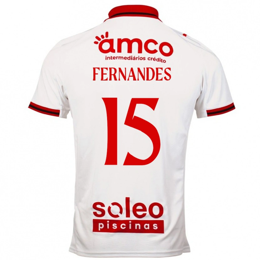 Danxen Dames Valdir Fernandes #15 Wit Rood Uitshirt Uittenue 2025/26 T-Shirt