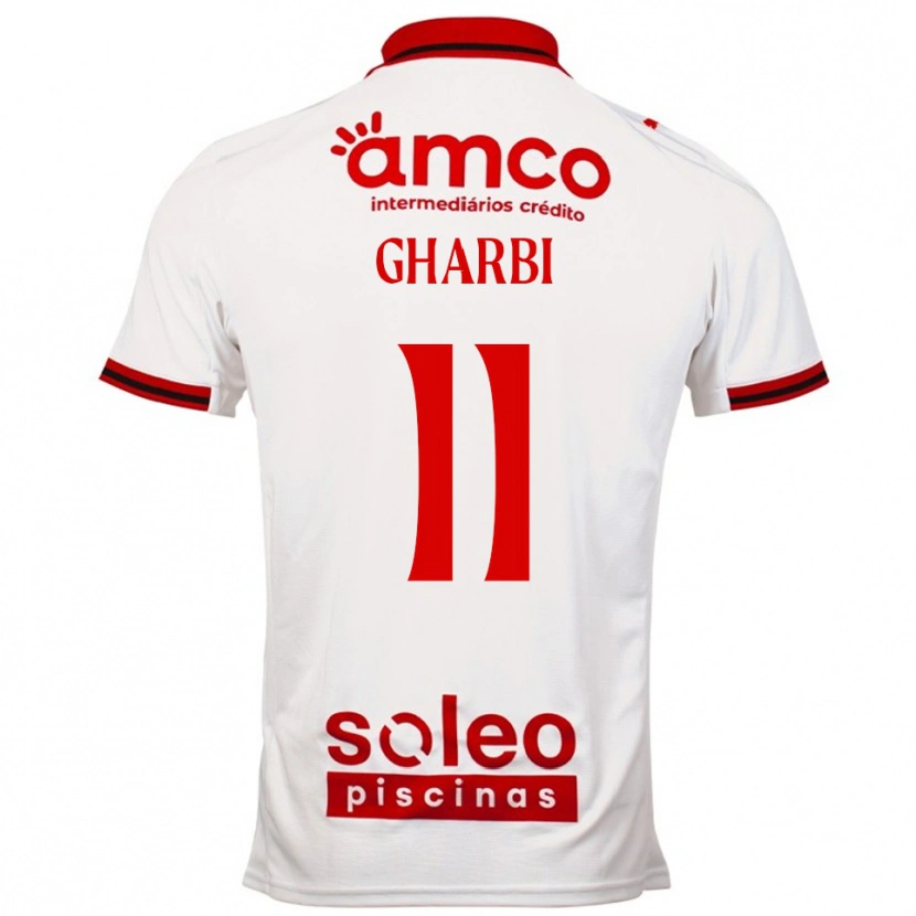 Danxen Dames Ismaël Gharbi #11 Wit Rood Uitshirt Uittenue 2025/26 T-Shirt