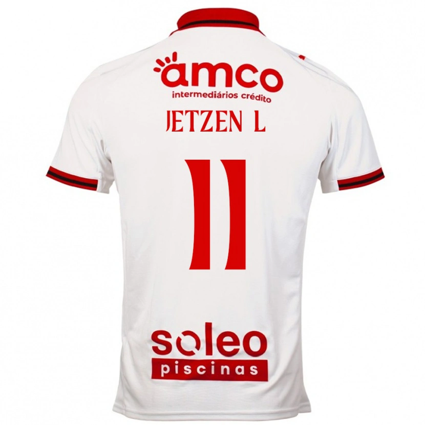 Danxen Dames Jetzen Lopez #11 Wit Rood Uitshirt Uittenue 2025/26 T-Shirt