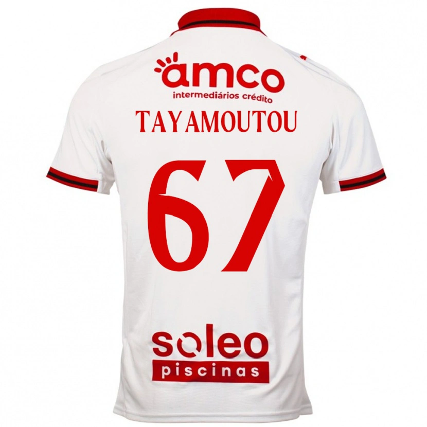 Danxen Dames Enzo Tayamoutou #67 Wit Rood Uitshirt Uittenue 2025/26 T-Shirt