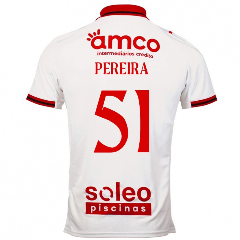 Danxen Dames Evy Pereira #51 Wit Rood Uitshirt Uittenue 2025/26 T-Shirt